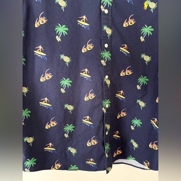 Ralph Lauren Men’s XXL Surfer Print Oxford Untucked Fit Shirt - Picture 3 of 9
